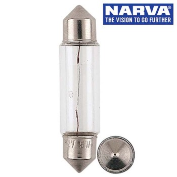 Narva 47266 - 12V 10W SV8-5.8 Festoon Globes (Box of 10)